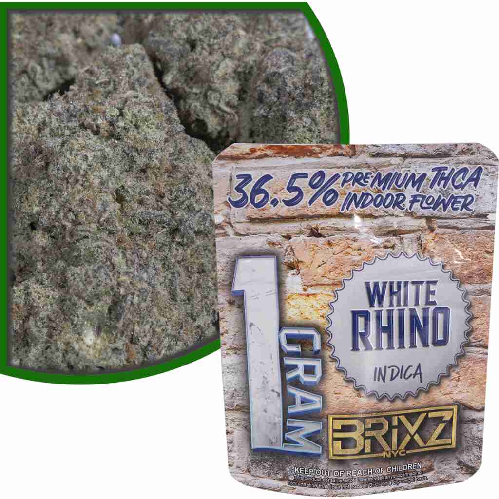 BRIXZ Premium Indoor THCa Flower 1g White Rhino