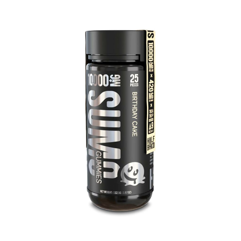 Half Bak’d Sumo Gummies 10000mg 25pc Birthday Cake