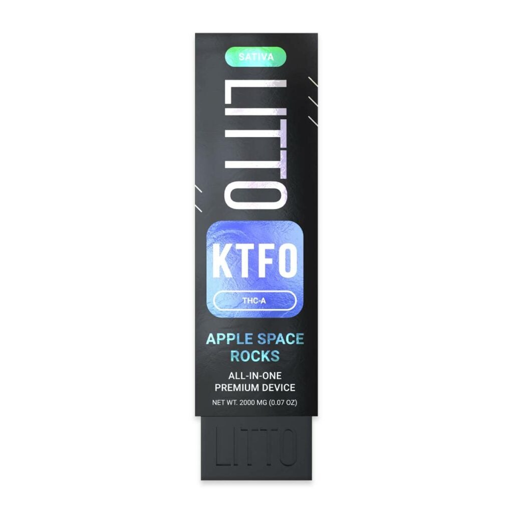 Litto KTFO Blend THCa Disposable Vapes 2g Apple Space Rocks