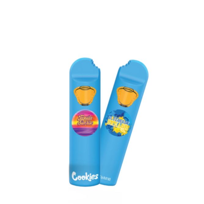 Cookies THCa Vape Dual Chamber Disposable Vape 2g Blueberry Banana & Tequila Sunrise