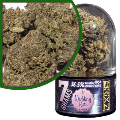 BRIXZ THCa Premium Indoor Flower 7g – Wedding Kush BRIXZ NYC THCa Premium Indoor Cannabis Flower 7g Wedding Kush