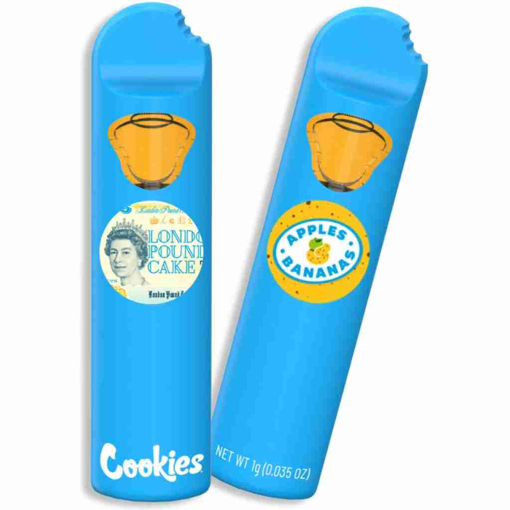 Cookies THCa Vape Dual Chamber Disposable Vape 2g Apples & Bananas & London Pound Cake
