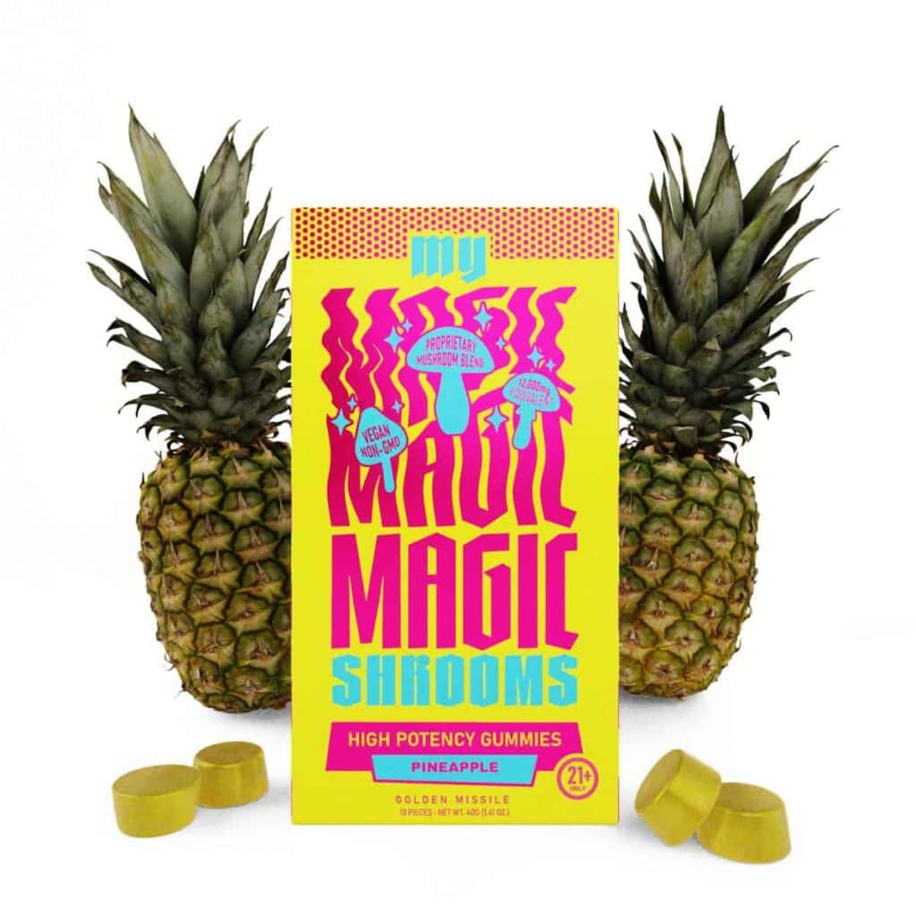 Exodus My Magic Mushy Gummies 12000mg 10pc Pineapple