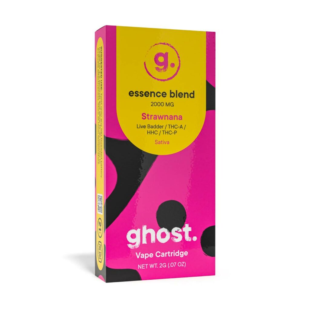 Ghost Essence Blend THCa Cartridges 2g Strawanana