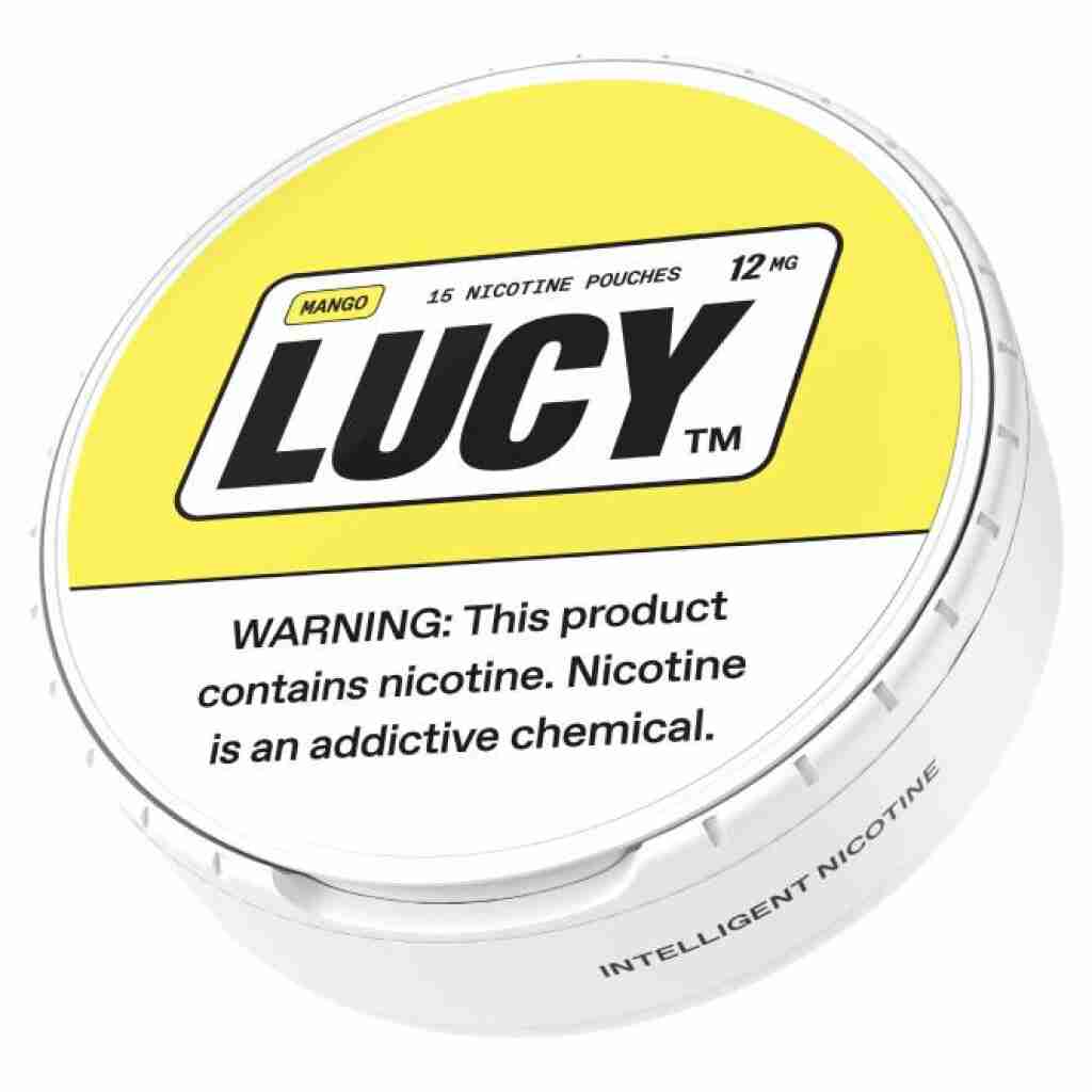 lucy nicotine pouches 12mg 15pc mango