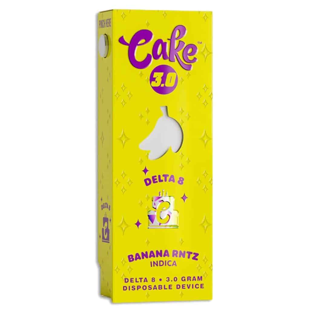 Cake 3.0 Delta 8 Disposable Vape 3g Banana Runtz