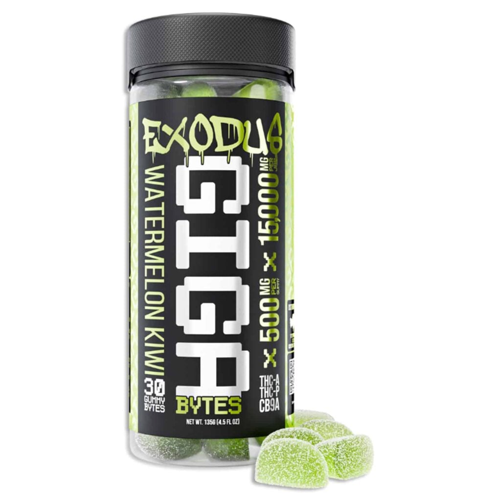 Exodus Giga Bytes 15000mg Gummies 30pc Watermelon Kiwi