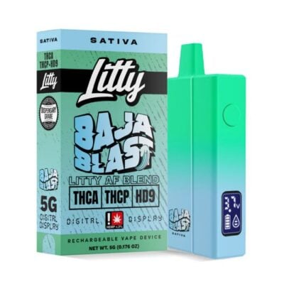 Litty AF Blend THCa Disposable Vape Pen 5g - Baja Blast