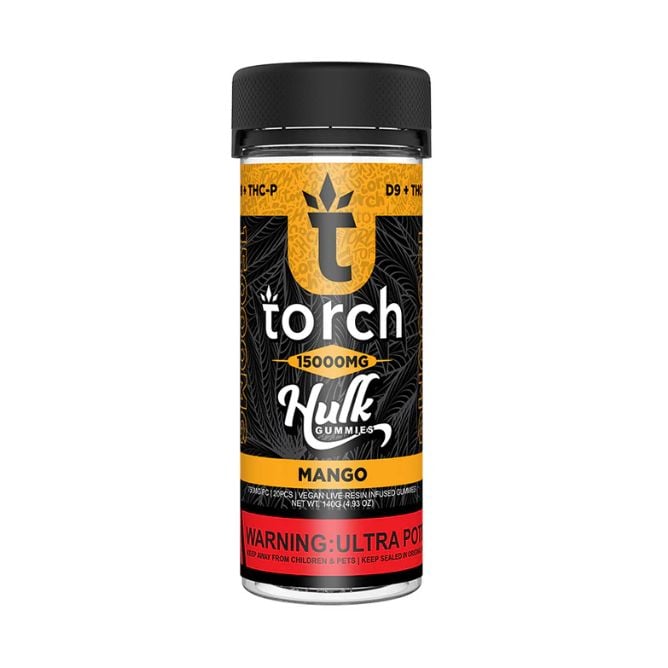 Torch Hulk Gummies 15000mg 20pc Mango