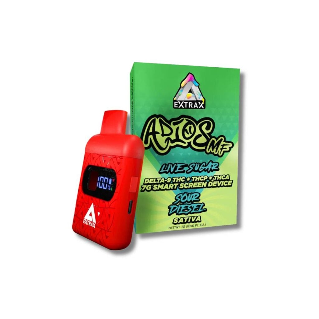 Delta Extrax Adios MF Blend THCa Disposable 7g Sour Diesel