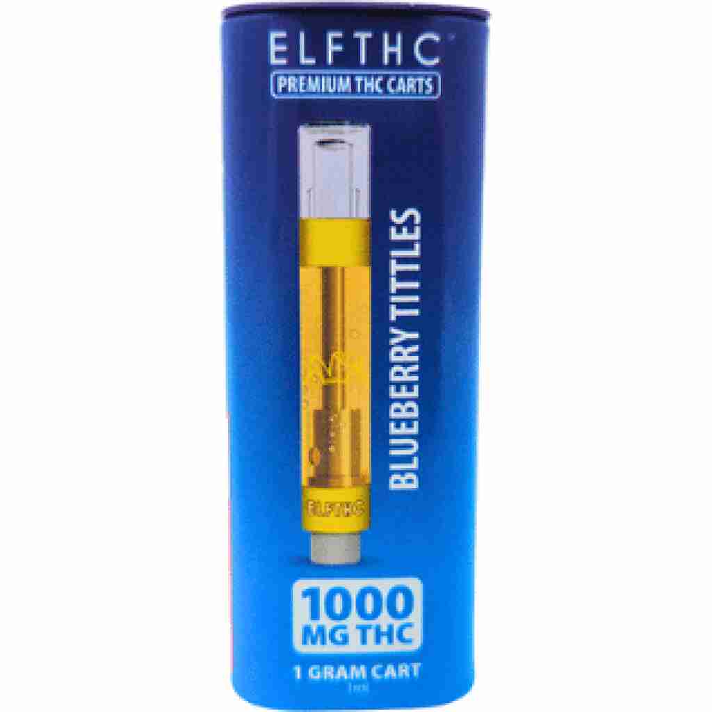 ELF THC Premium THC Cartridge 1g Blueberry Tittles