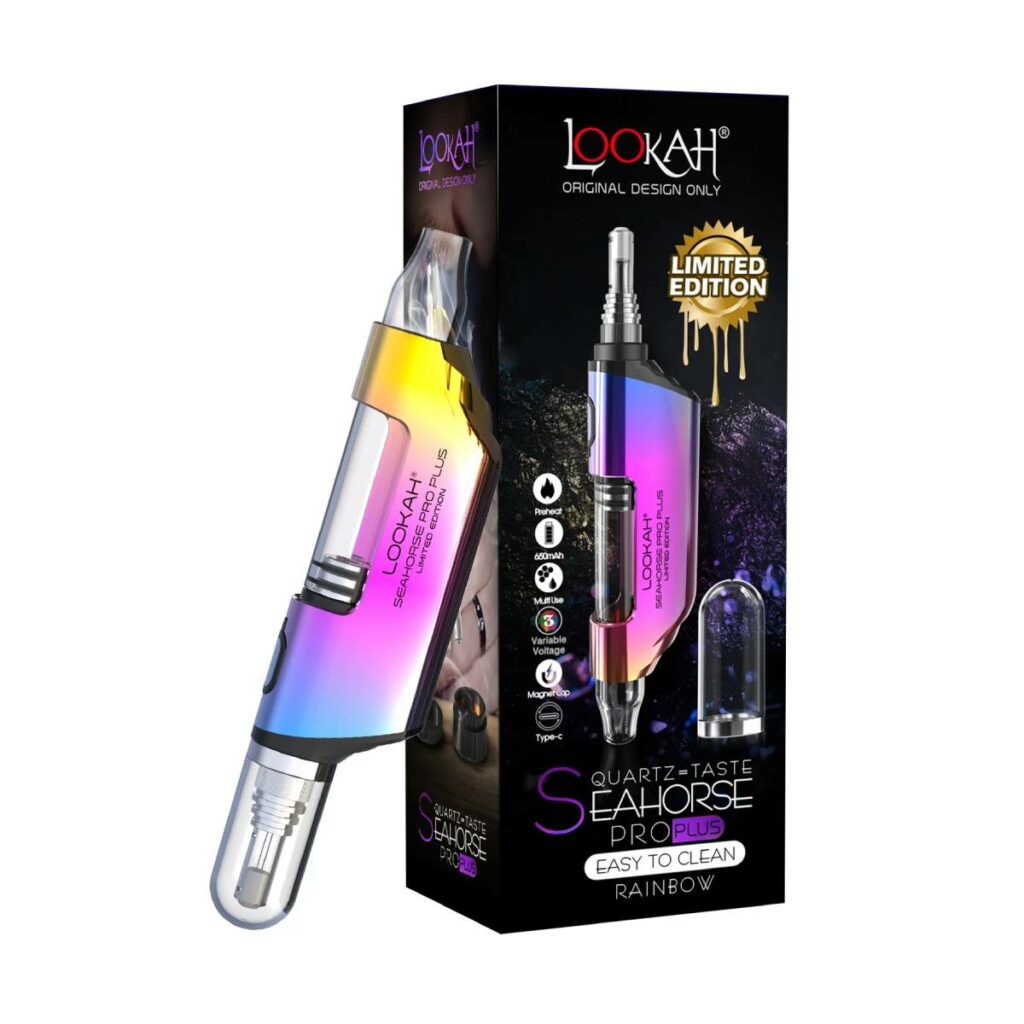 lookah seahorse pro plus dab pen battery rainbow