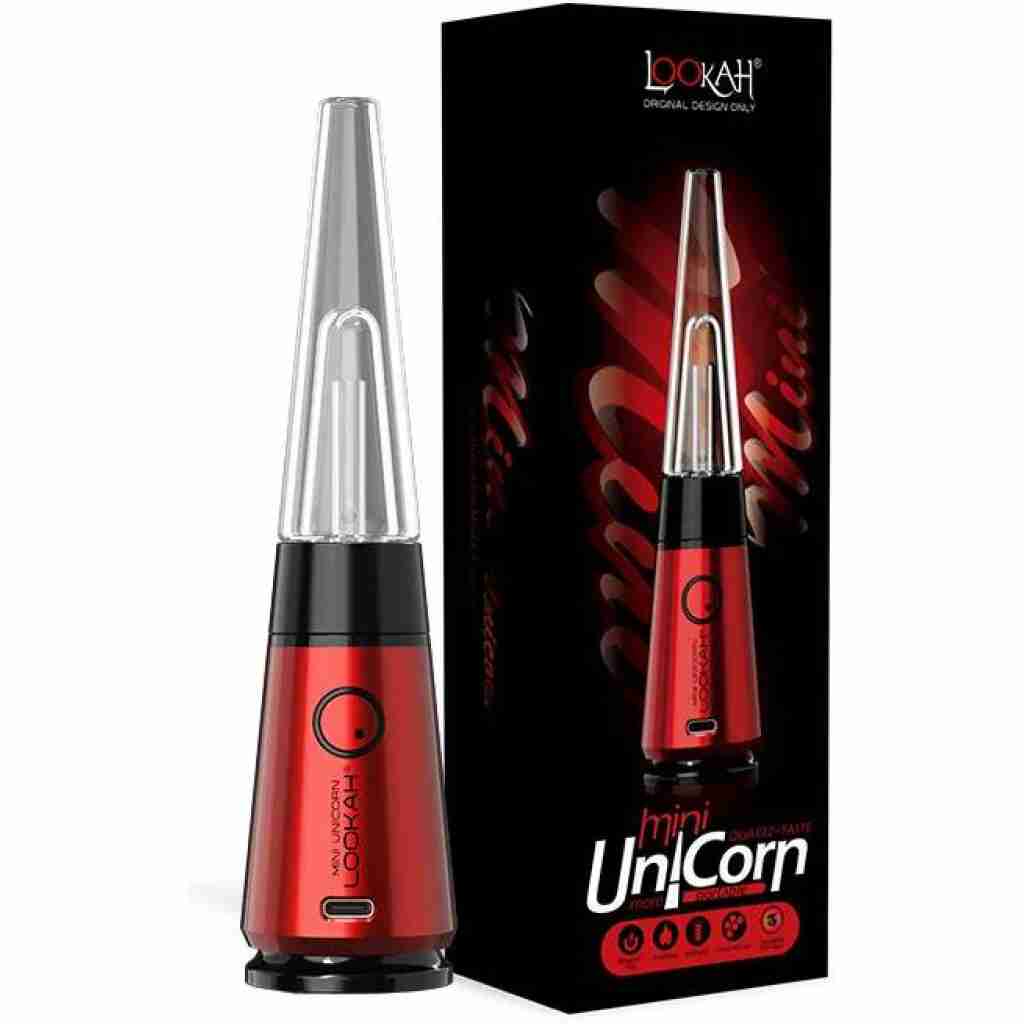 lookah unicorn mini electric dab rigs red