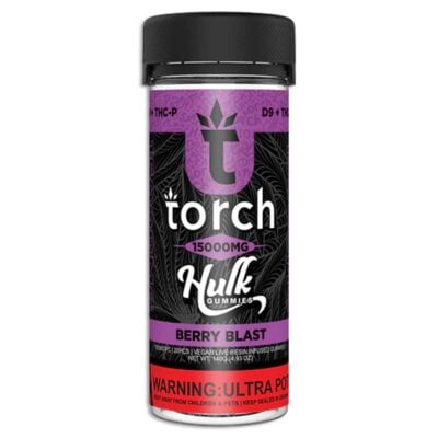 torch hulk gummies 15000mg 20pc berry blast