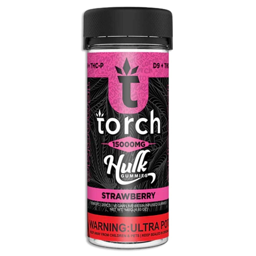 Torch Hulk Gummies 15000mg 20pc Strawberry