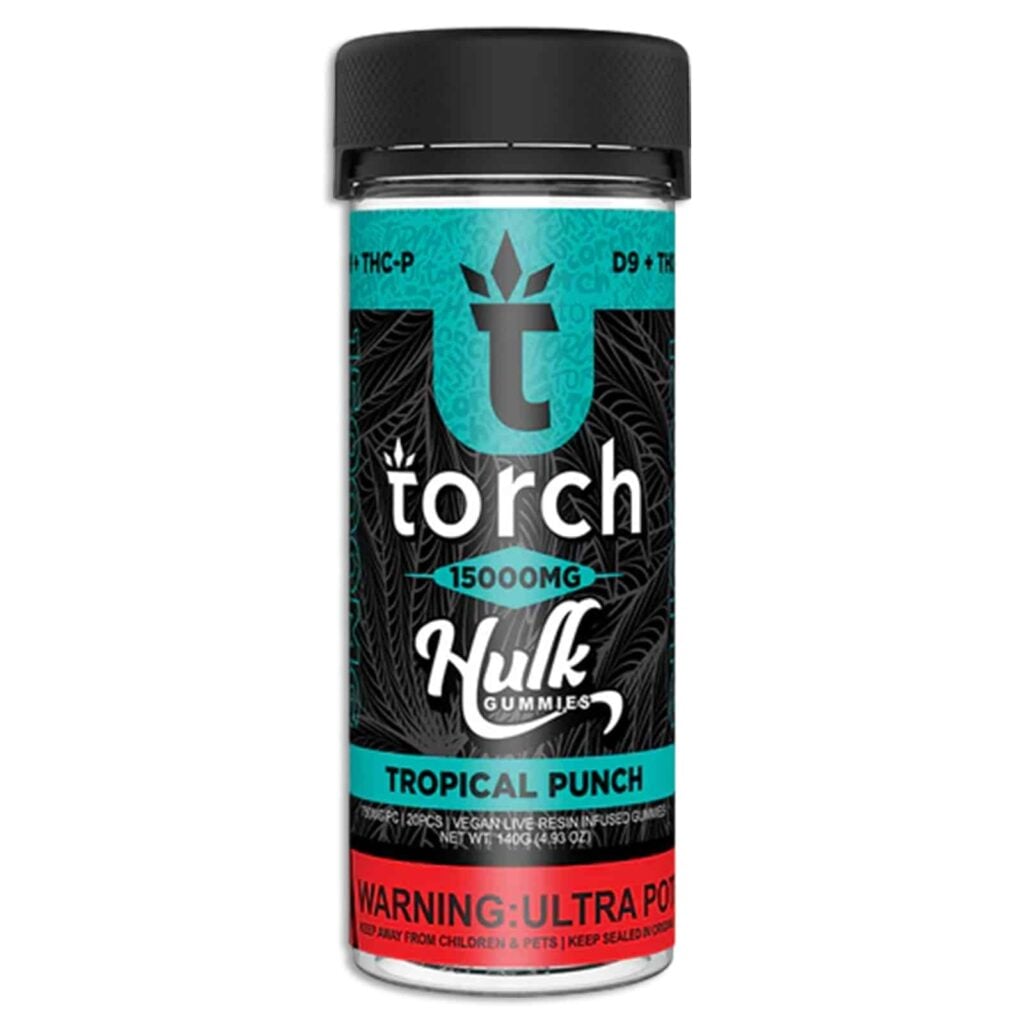 Torch Hulk Gummies 15000mg 20pc Tropical Punch