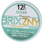 BRIXZNY Nicotine Pouches 12mg - Clear