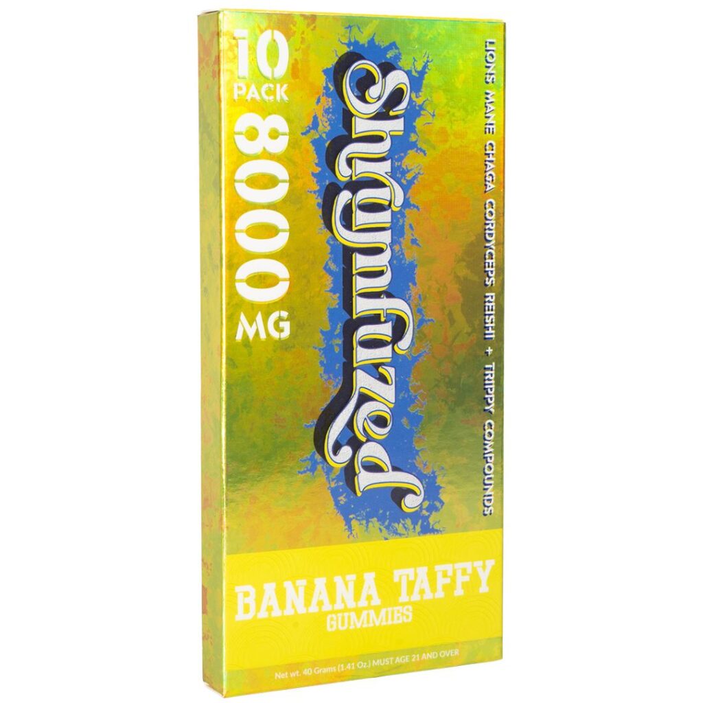 Banana Taffy Shrumfuzed Nootropic Mushroom Gummies 10 piece