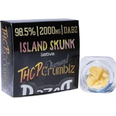 Dazed THCP Diamond Crumblz Dabs 2g Island Skunk.