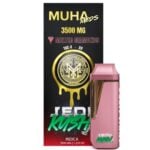 Muha Meds THCa Delta-9 THC Melted Diamonds Disposable Vape 3.5g flavor Jedi Kush