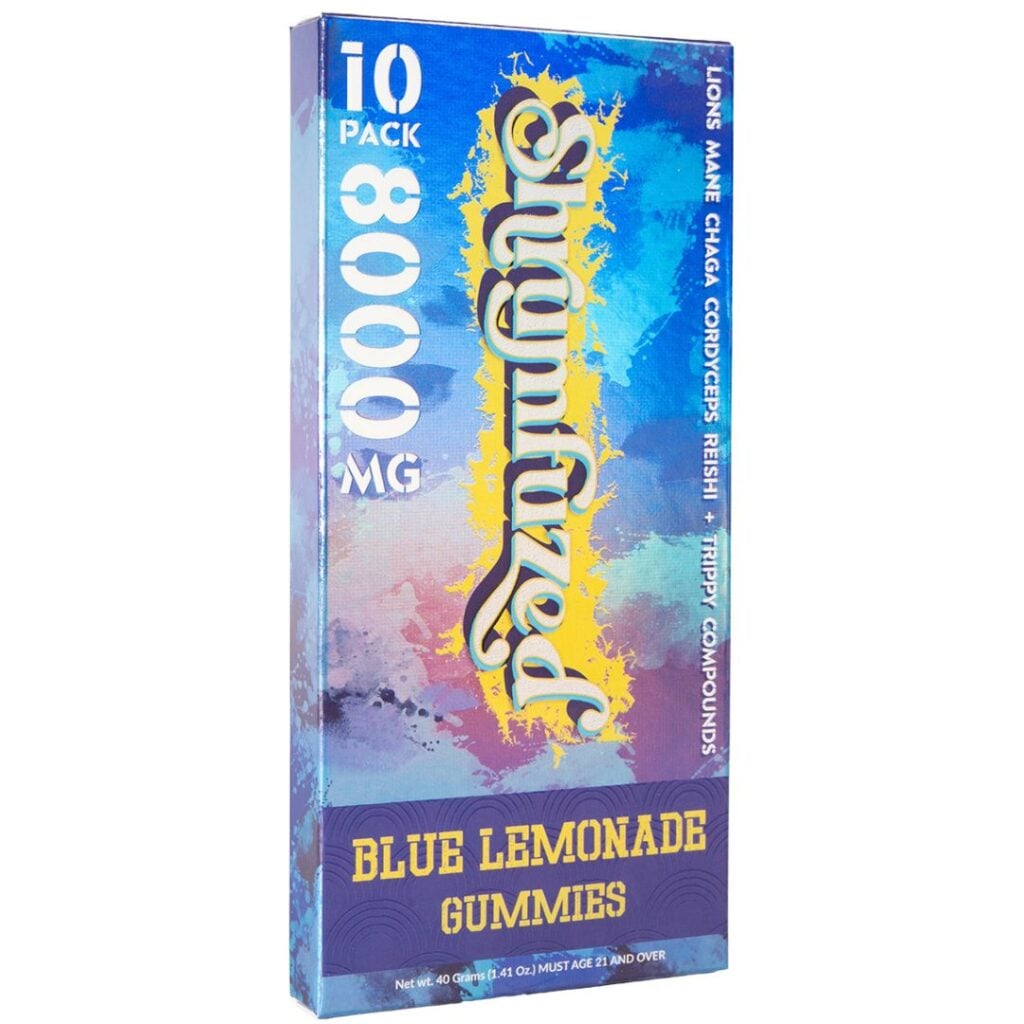Shrumfuzed Nootropic Mushroom Gummies - Blue Lemonade 10 Pack