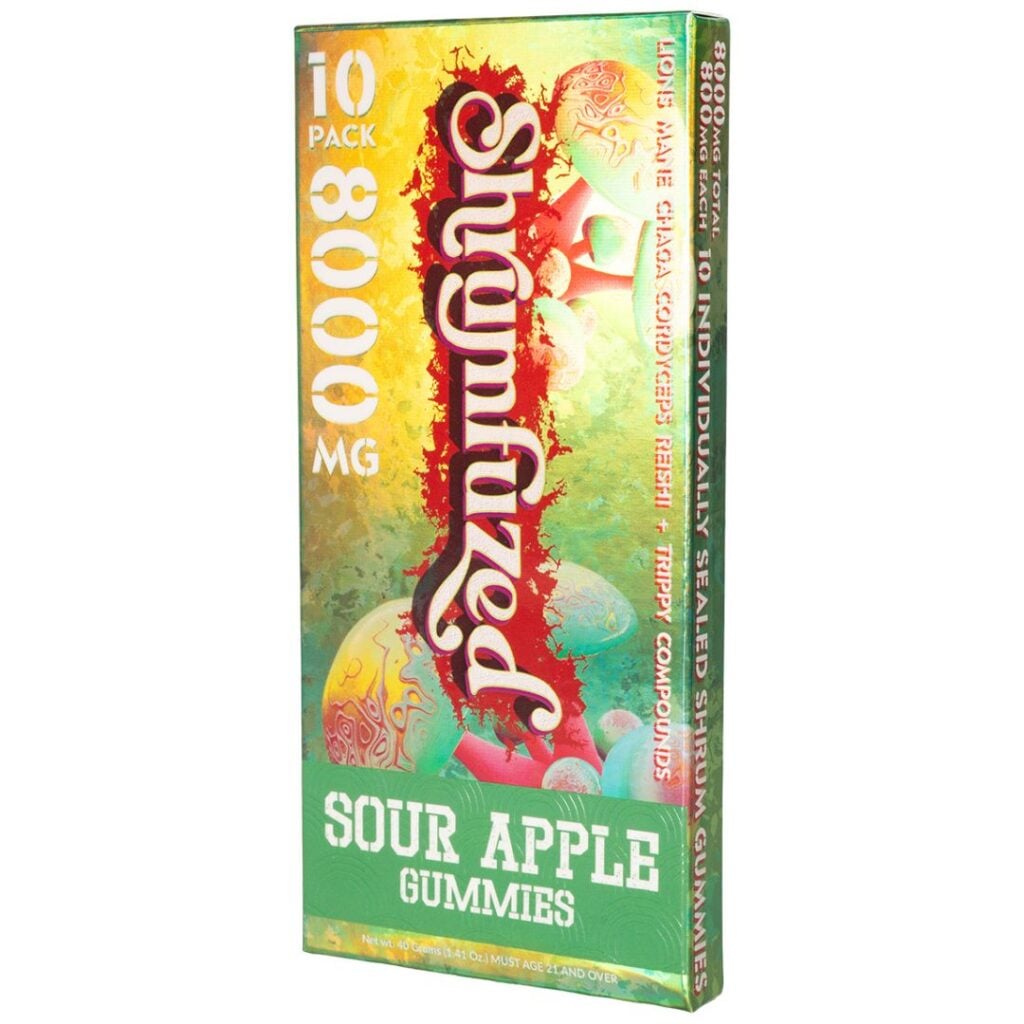 Shrumfuzed Nootropic Mushroom Gummies - Sour Apple 10 Pack