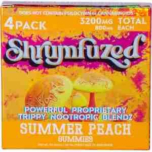 Shrumfuzed Nootropic Trippy Psychedelic Mushroom Gummies 4 Piece (Summer Peach)