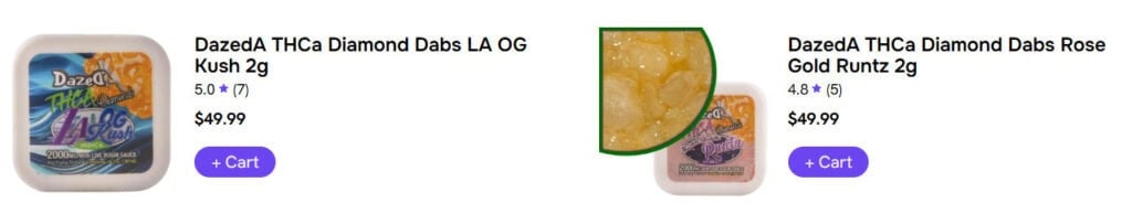 THCA diamonds for sale