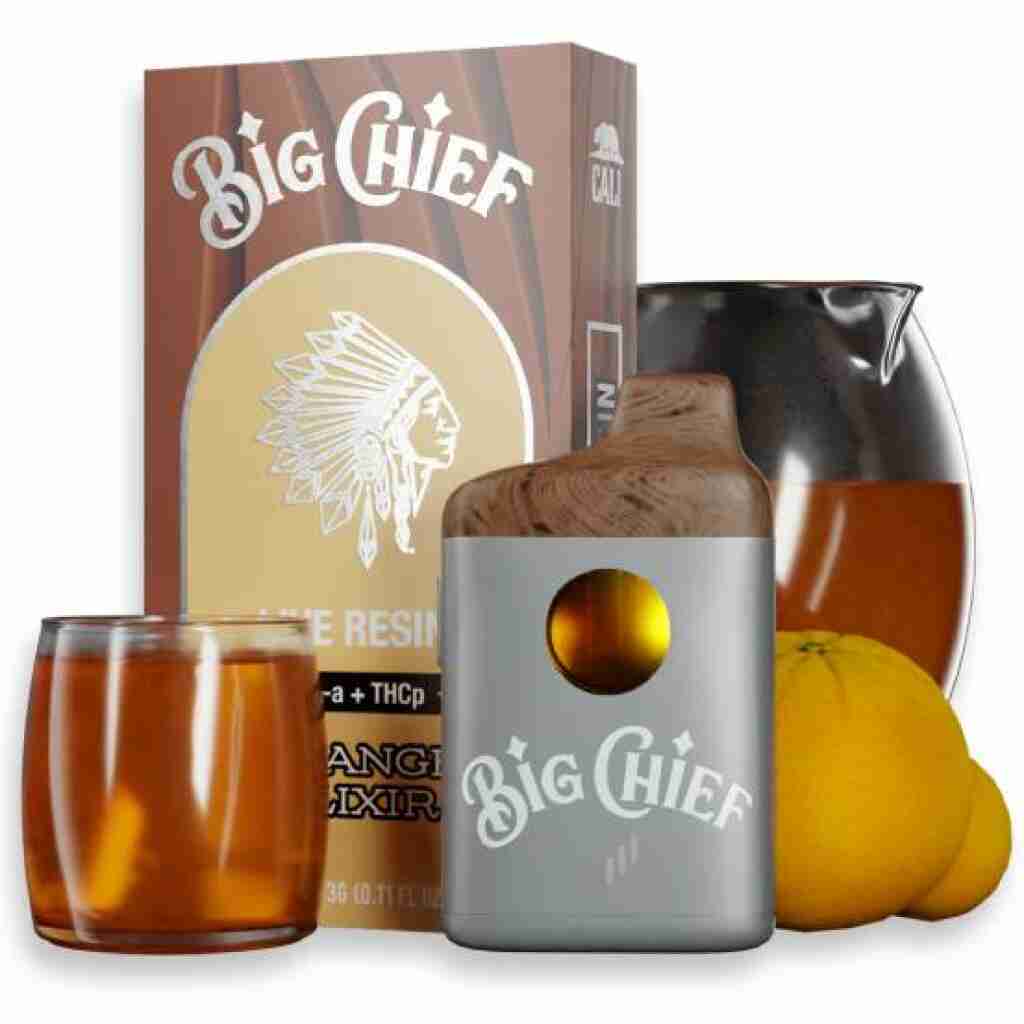 Big Chief THCa THCP Live Resin Disposable 3g Orange Elixir