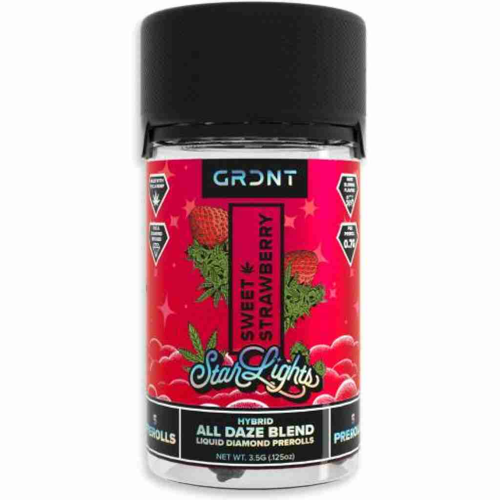grdnt star lights liquid diamond prerolls 3.5g sweet strawberry