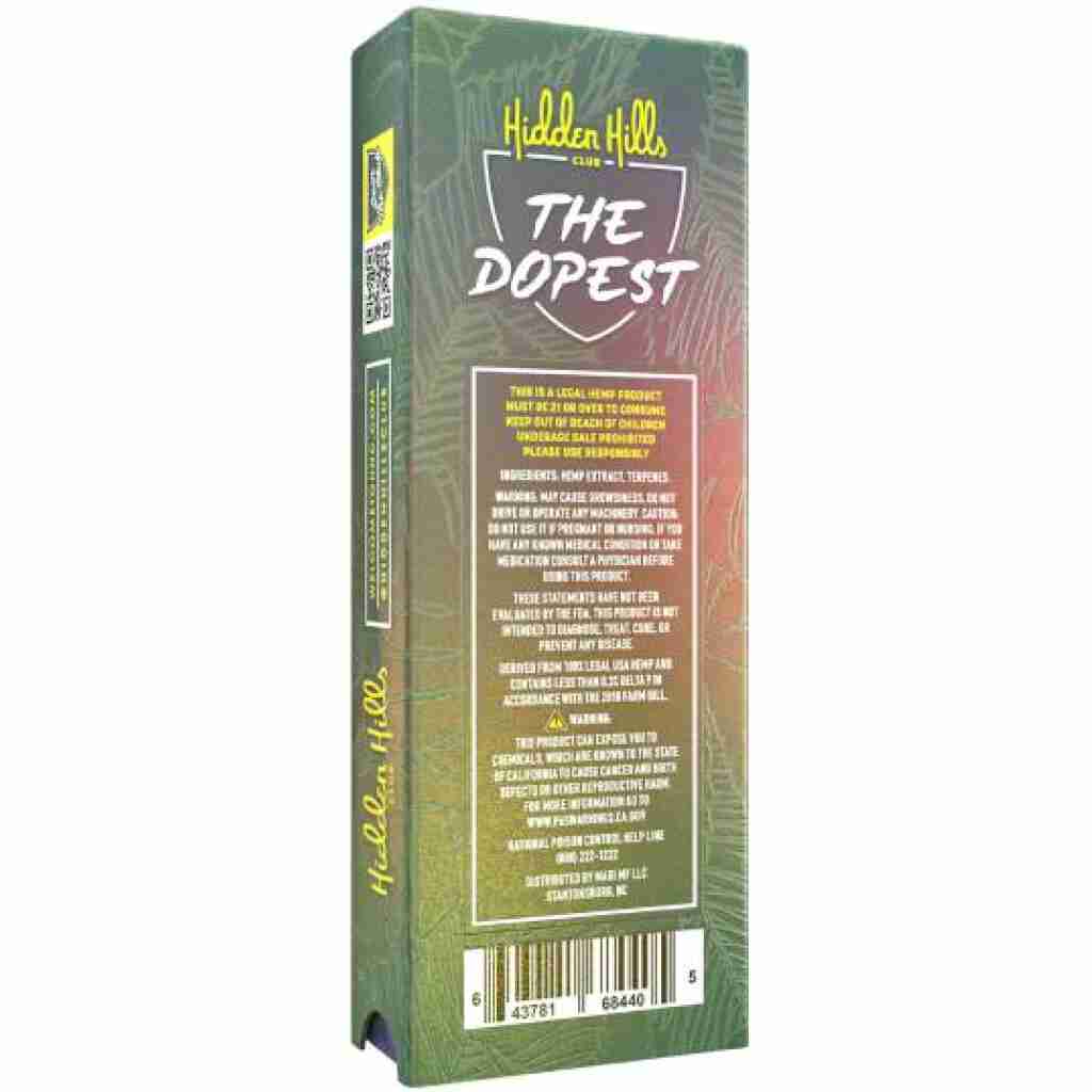 hidden hills club and friends disposable 2g the dopest jungle juice purple brain berry 3