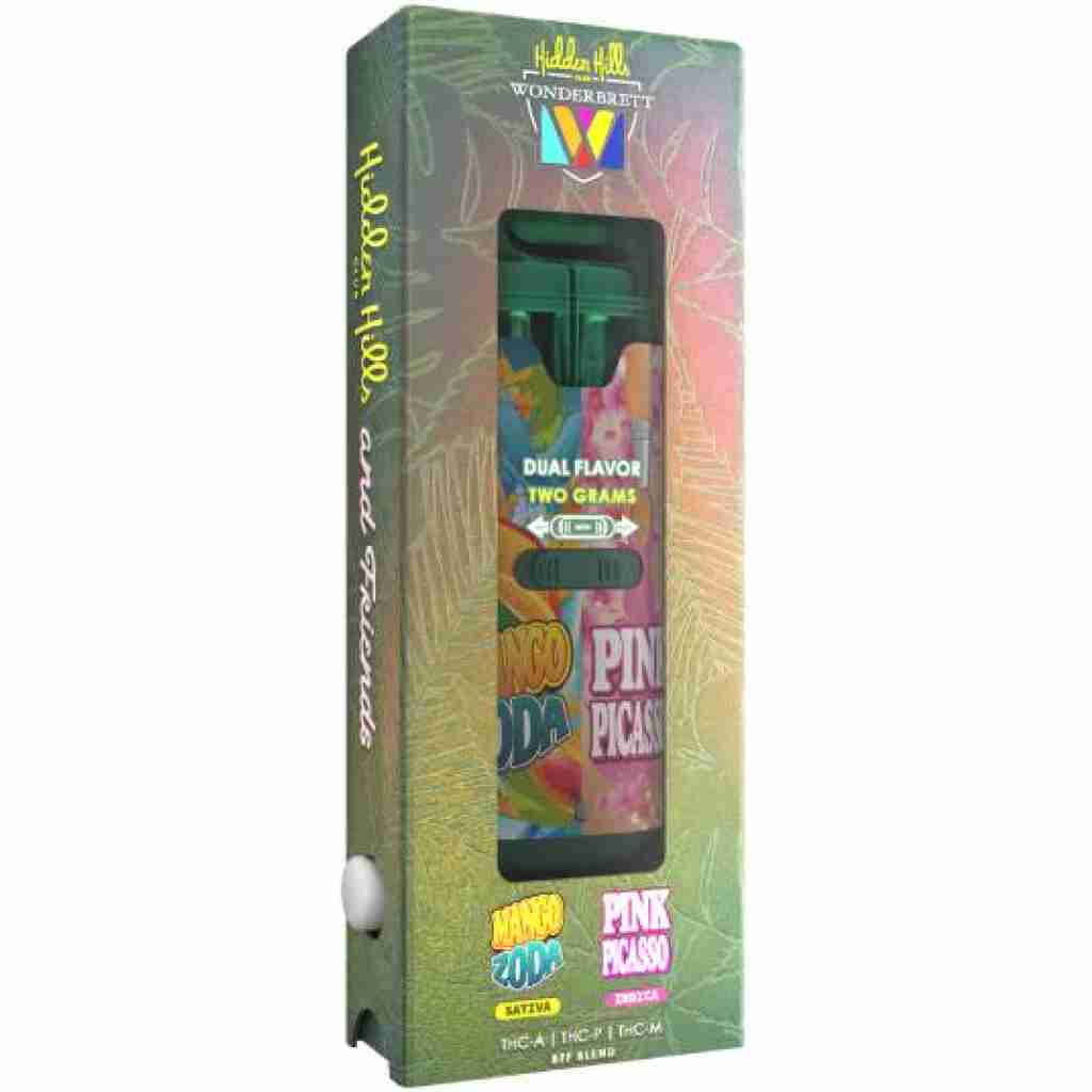 hidden hills club and friends disposable 2g wonderbrett pink picasso mango zoda 1