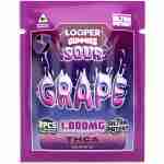 looper thca live badder 2pc gummies 1000mg grape