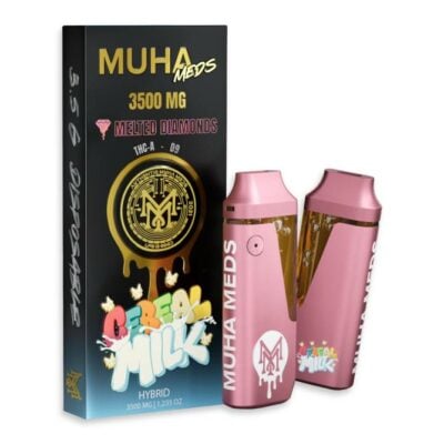 muha meds melted diamonds disposable 3.5g cereal milk