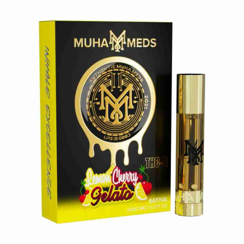 Muha Meds THCa Cartridge 2g Lemon Cherry Gelato