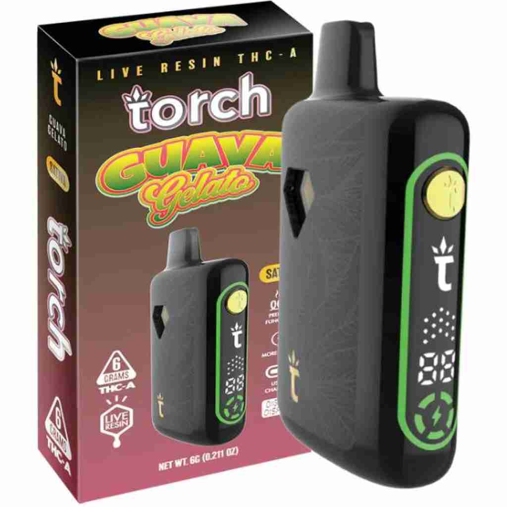 Torch Pulse Live Resin THCa Disposable 6g Guava Gelato