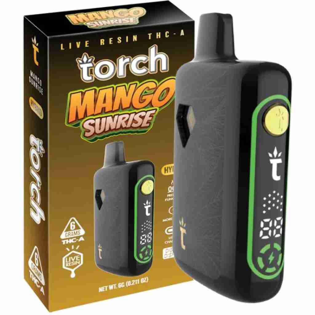 Torch Pulse Live Resin THCa Disposable 6g Mango Sunrise