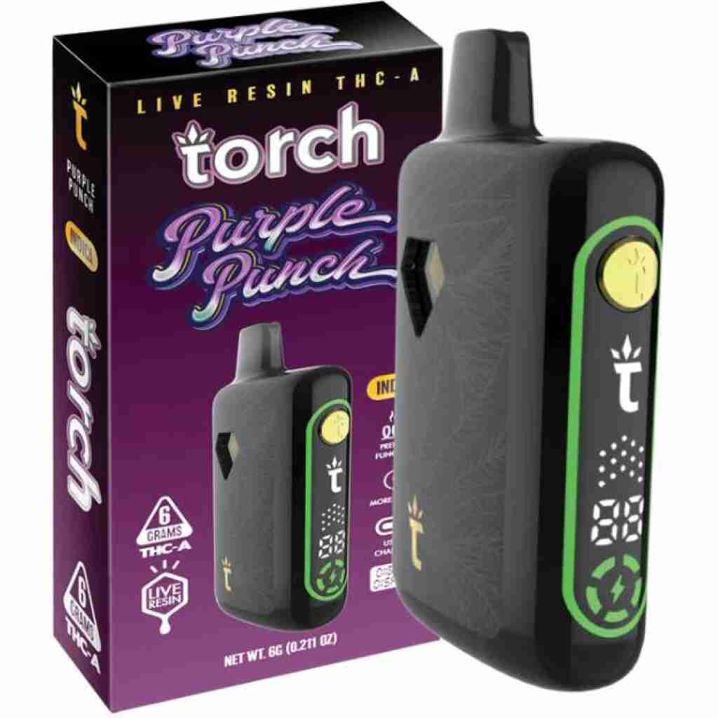 Torch Pulse Live Resin THCa Disposable 6g Purple Punch