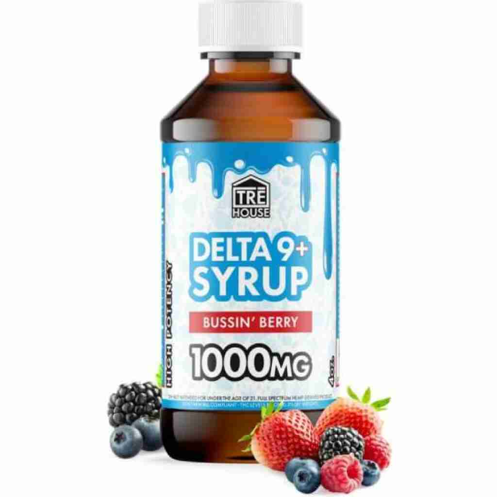 TRĒ House Delta 9 Syrup 1000mg Bussin' Berry