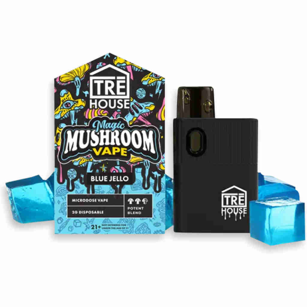 TRĒ House Magic Mushroom Disposable Vape 2g Blue Jello