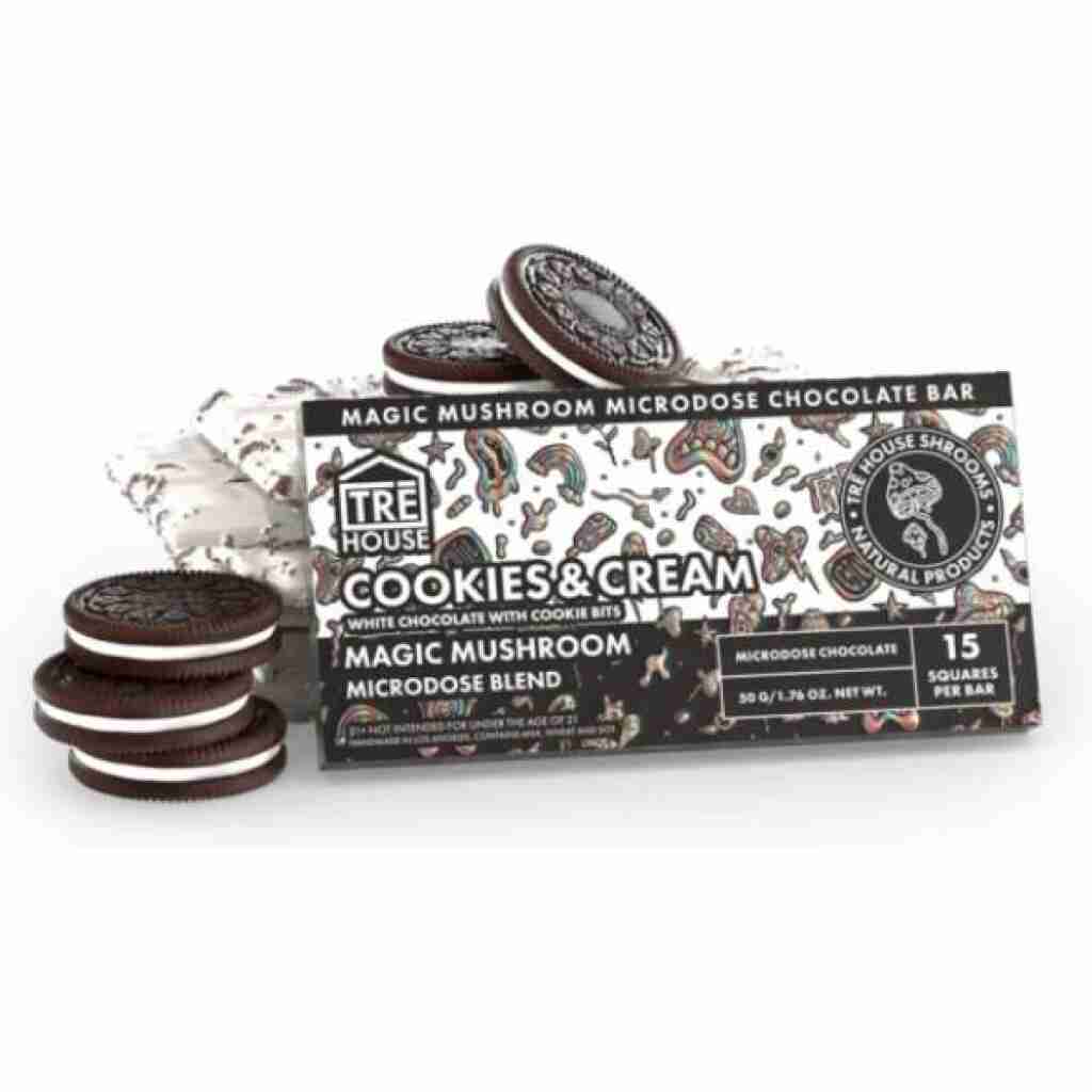 TRĒ House Mushroom Chocolate Bar Cookies & Cream