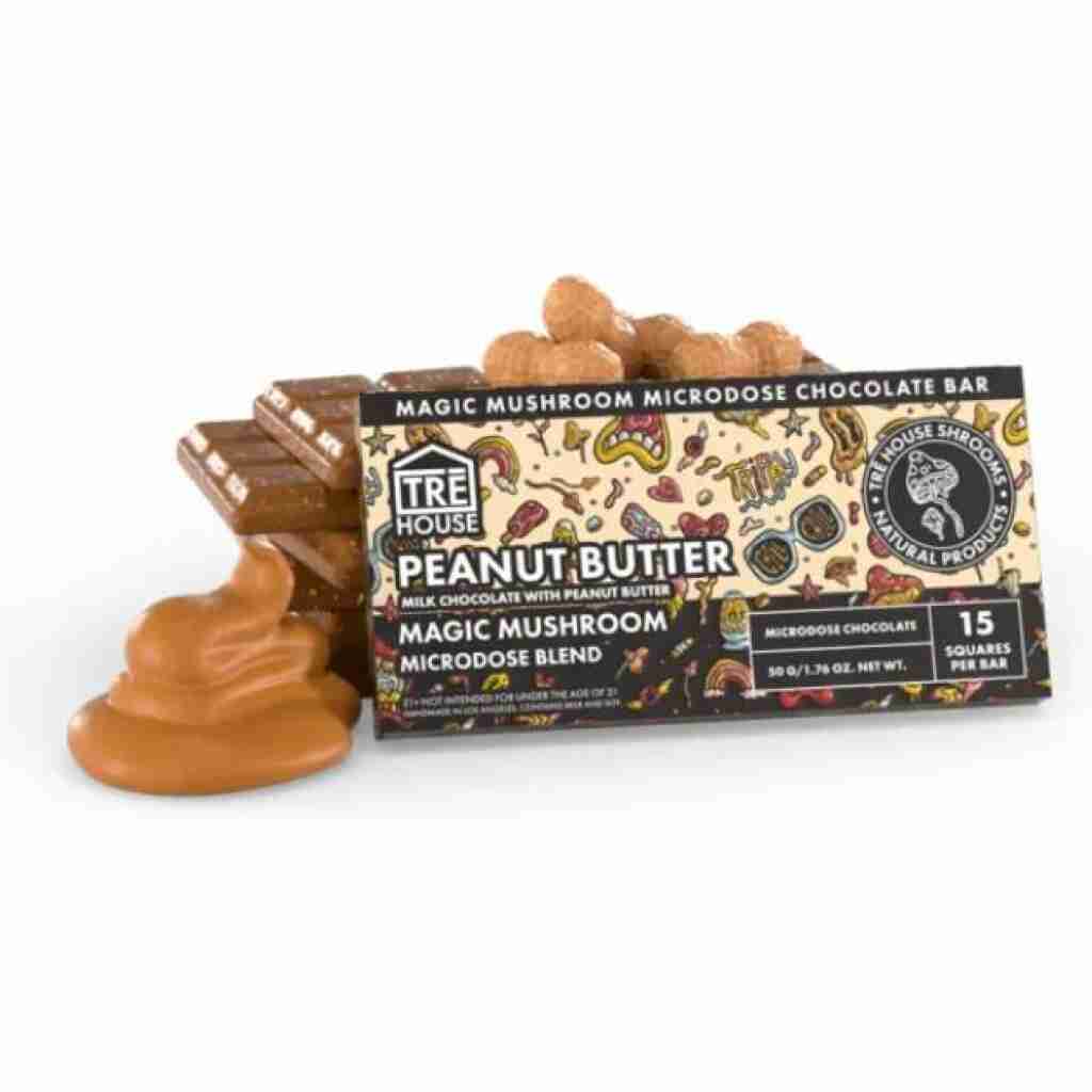 TRĒ House Mushroom Chocolate Bar Peanut Butter