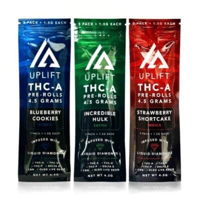 uplift thca prerolls 3pc family