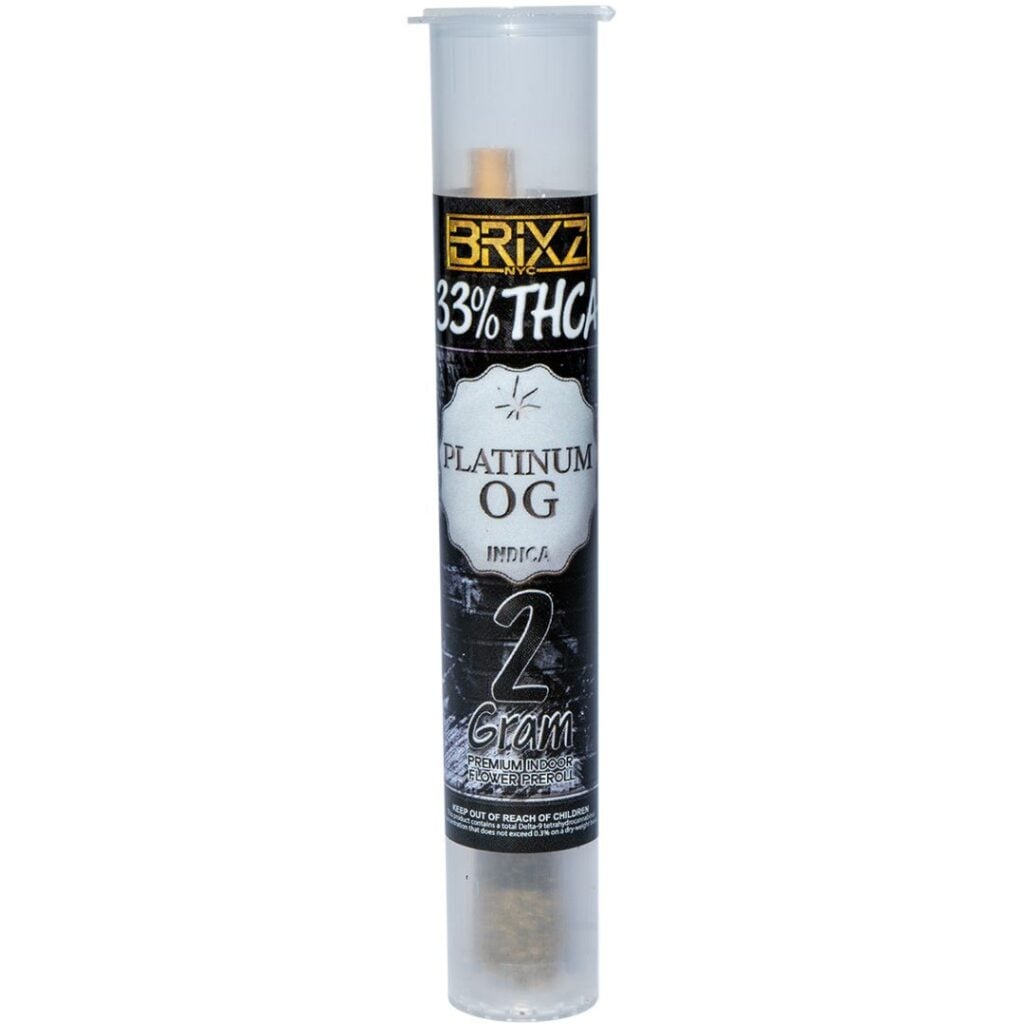 BRIXZ NYC THCA Pre-Roll 2g Platinum OG (Indica)