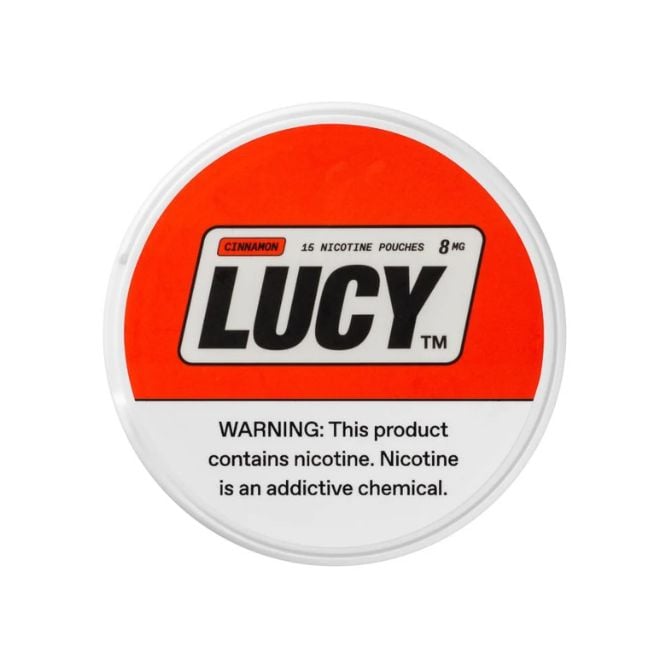 Cinnamon Flavor Lucy Nicotine Pouches 8mg 15pc