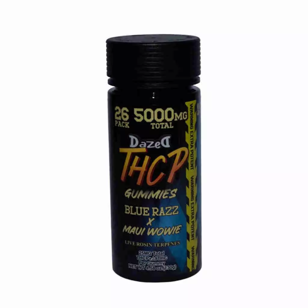 Dazed THCP Gummies 193mg 26pc Blue Razz