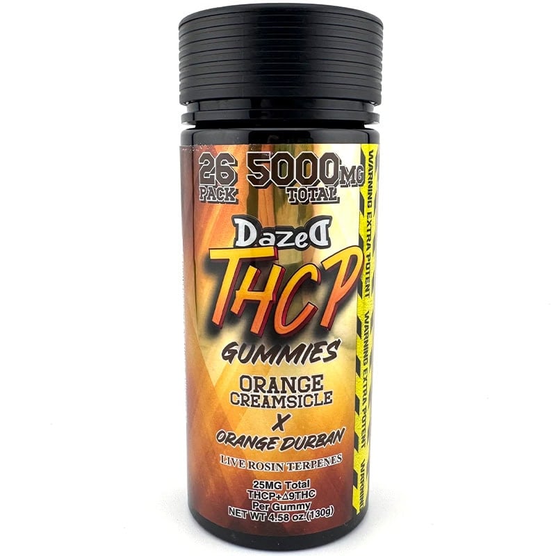 Dazed THCP Gummies Orange Creamsicle
