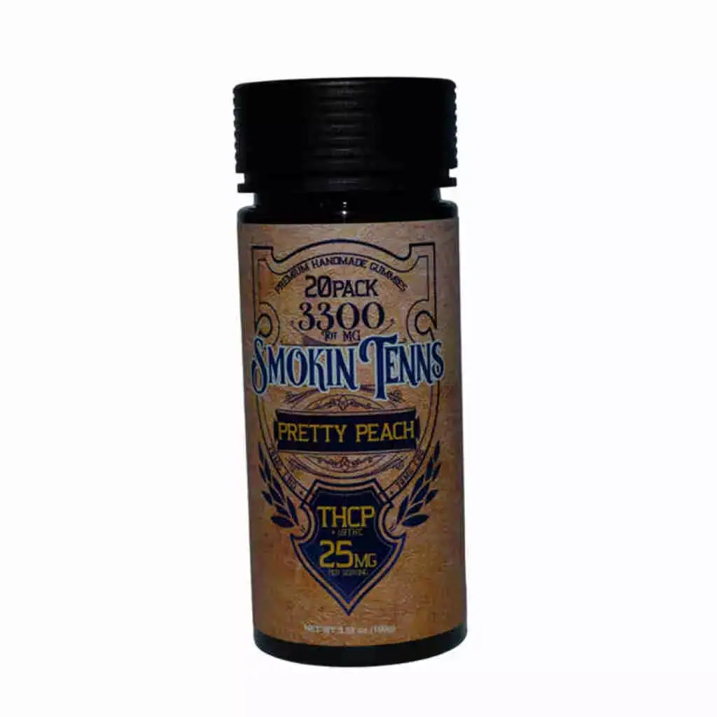 Smokin Tenns THCP Gummies 165mg 20pc Pretty Peach