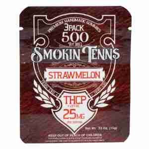 Smokin Tenns THCP Gummies 165mg 3pc – Strawmelon