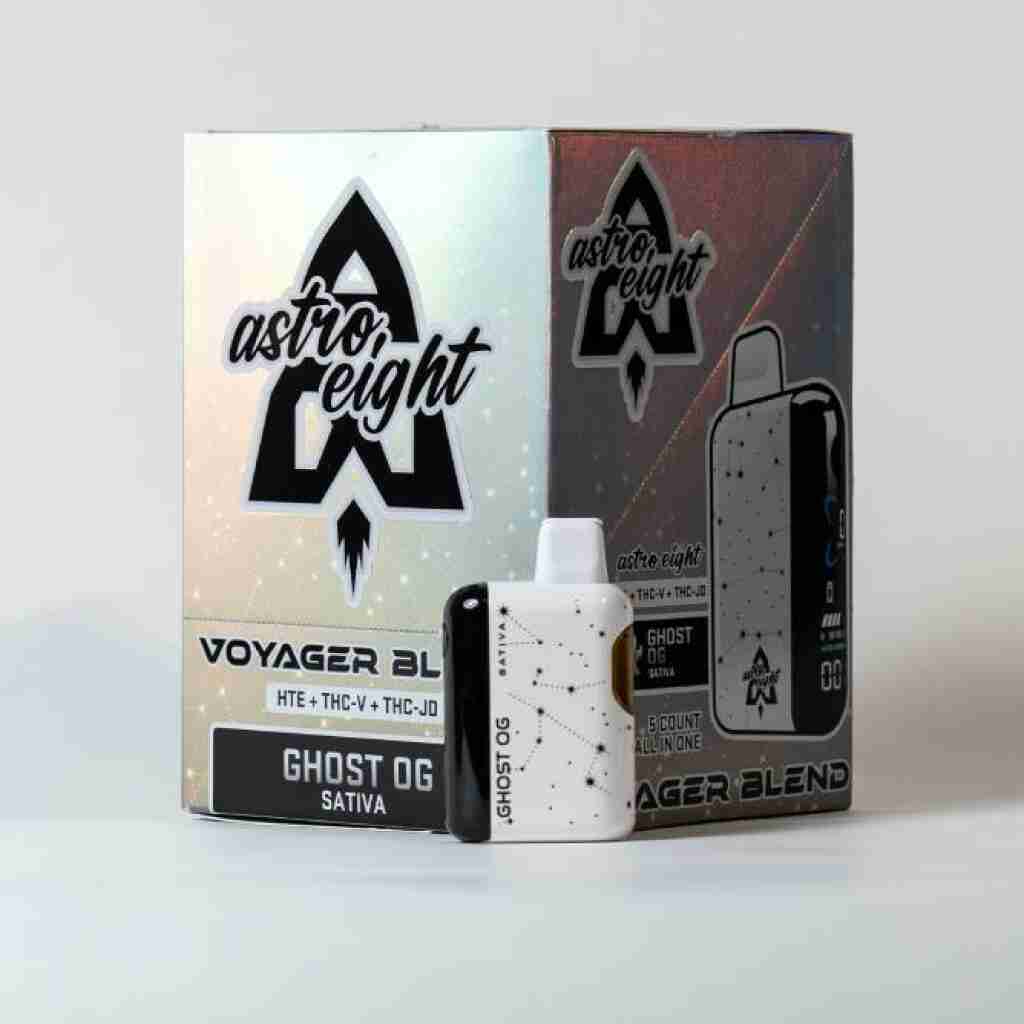 astro eight voyager blend disposable vape 5g ghost og